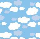 Chocolate Transfer Sheet - Clouds